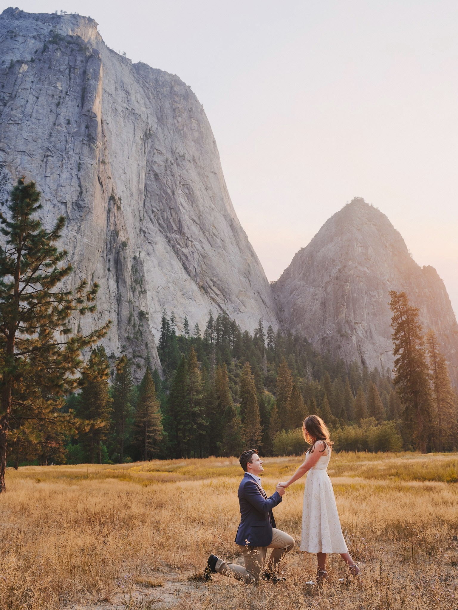 Jordan proposing to Laura in Yosemite